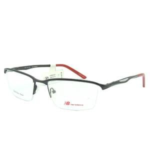 NEW NEW BALANCE men's browline eyeglasses frame in red black